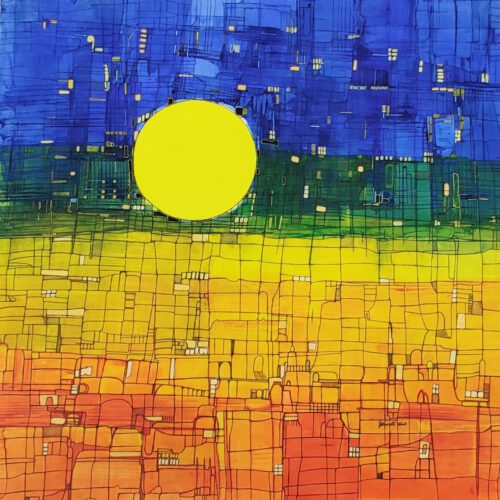 858. Silent Sky 1 (36 x36)